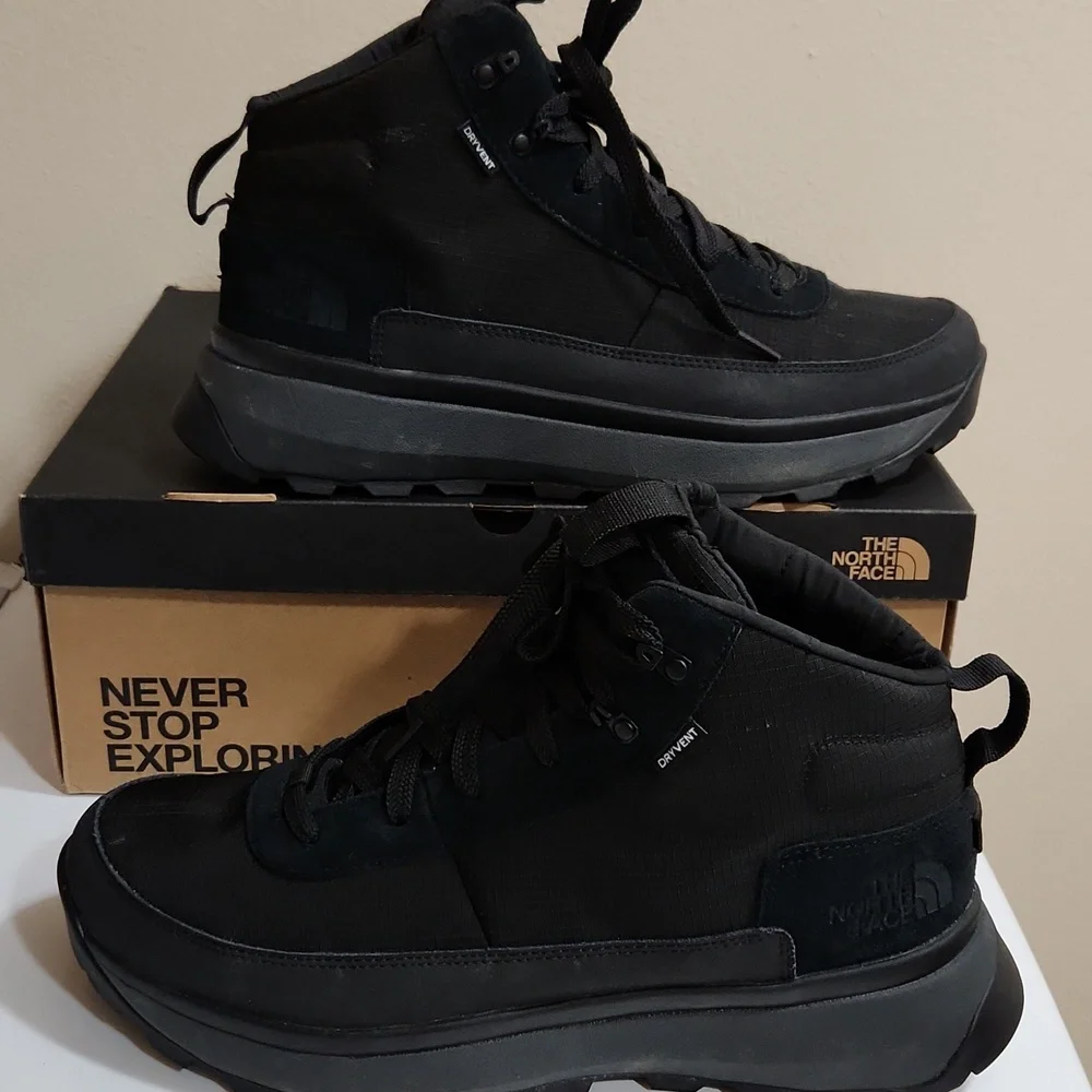 Men's The North Face Bergen Boots Waterproof Mid Men's 13 Black - Picture 1 of 16